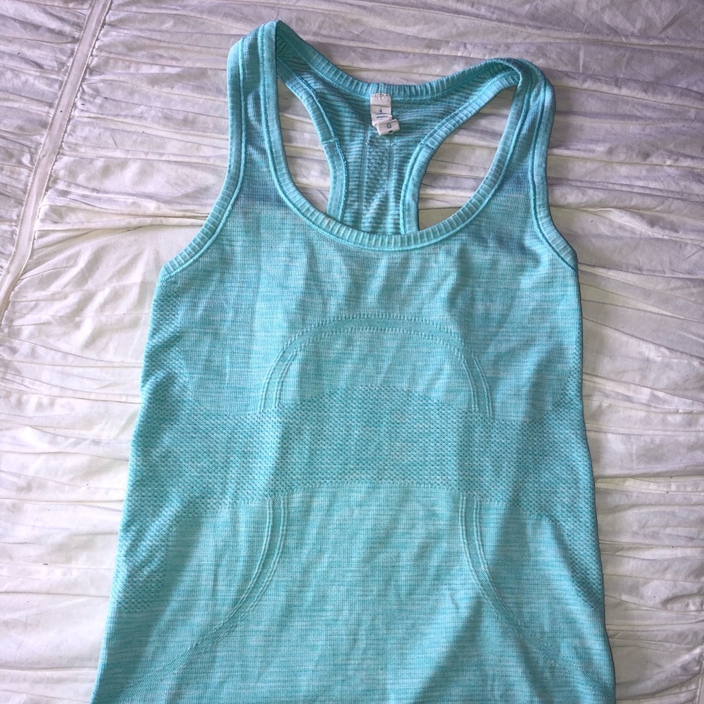 Aqua blue lululemon tank